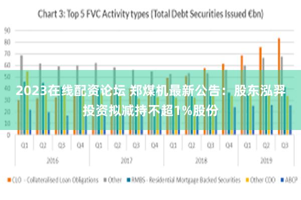 2023在线配资论坛 郑煤机最新公告：股东泓羿投资拟减持不超1%股份