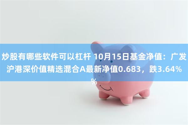 炒股有哪些软件可以杠杆 10月15日基金净值：广发沪港深价值精选混合A最新净值0.683，跌3.64%