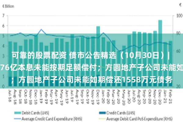 可靠的股票配资 债市公告精选（10月30日）| 阳光城两期中票共24.76亿本息未能按期足额偿付；方圆地产子公司未能如期偿还1558万元债务